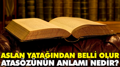 Aslan yatağından belli olur atasözünün anlamı nedir?