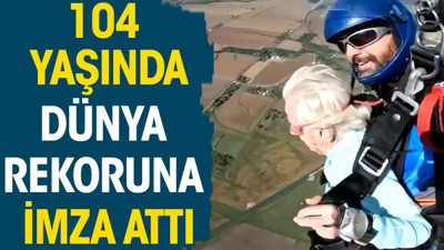 104 yaşında dünya rekoruna imza attı