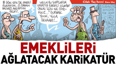 Emeklileri ağlatacak karikatür. Emre Ulaş ustalığını konuşturdu