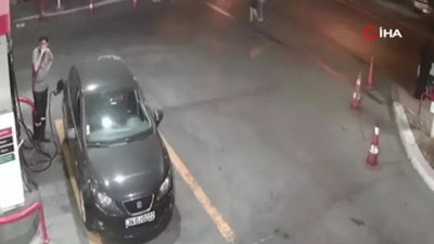 Yakıt almak isterken hayatının şokunu yaşadı. Herkesin başına gelebilir