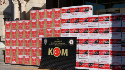 Muş’ta 840 bin adet gümrük kaçağı makaron ele geçirildi