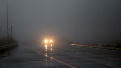 Bolu Dağı'nda sisten göz gözü görmüyor (09 Ekim 2023)