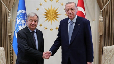 Cumhurbaşkanı Erdoğan, BM Genel Sekreteri Guterres ile görüştü