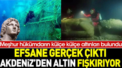 Efsane gerçek çıktı. Akdeniz'den altın fışkırıyor