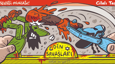 Orta Doğu'daki kanlı oyunu çizdi. Emre Ulaş'tan gerçeğin karikatürü