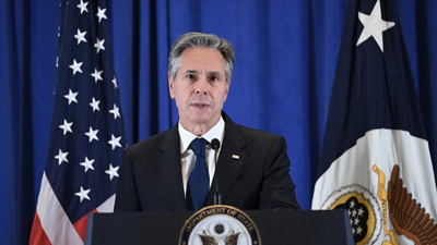 Blinken İsrail ziyareti için ABD'den ayrılırken İsrail'e destek mesajı verdi