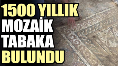 1500 yıllık mozaik tabaka bulundu