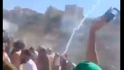 İsrail sınırına ilerleyen Ürdünlülere İsrail polisinden sert müdahale