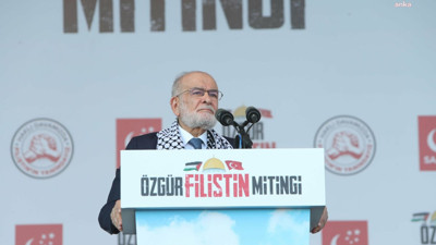 Karamollaoğlu Filistin mitinginde konuştu. “Türkiye bu işin tam göbeğinde”