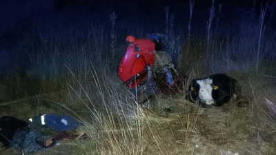 TIR'ın, arkadan çaptığı traktörde hayatını kaybedenler toprağa verildi