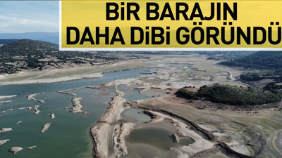 Bir barajın daha dibi göründü