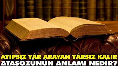 Ayıpsız yâr arayan yârsız kalır atasözünün anlamı nedir?