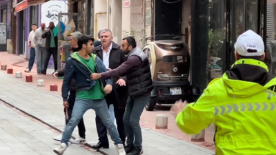 Şehrin göbeğinde baltalı kavga