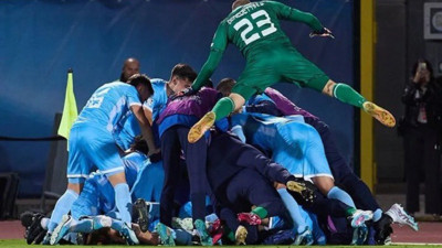 San Marino 2 yıl sonra şeytanın bacağını kırdı. Şampiyon olmuş gibi sevindiler