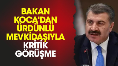 Bakan Koca'dan Ürdünlü mevkidaşıyla kritik görüşme