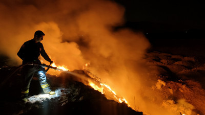 Döküm sahası alev alev