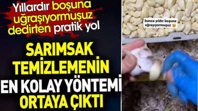 Sarımsak nasıl temizlenir? En kolay sarımsak temizleme yöntemi