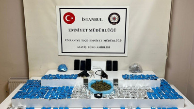 Ev görünümlü depoya uyuşturucu baskını