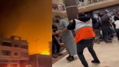 Gazze'deki Şifa ve Kudüs hastanelerinin çevresi vuruldu. İsrail'den hava saldırısı