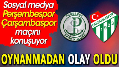 Perşembespor Çarşambaspor maçı ortalığı karıştırdı