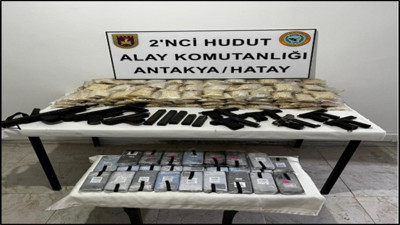 Hudut hattında silah ve uyuşturucu ele geçirildi