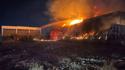 Manisa’da kauçuk fabrikasında yangın (24 Ekim 2023)