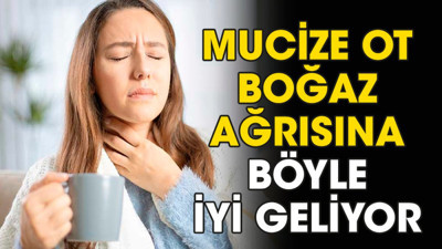 Mucize ot boğaz ağrısına böyle iyi geliyor
