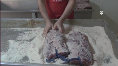 Pastırma üretimi için en ideal mevsim geldi: Pastırma yazı