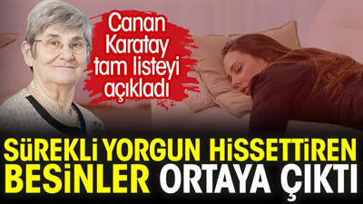 Canan Karatay tam listeyi açıkladı. Sürekli yorgun hissettiren besinler ortaya çıktı