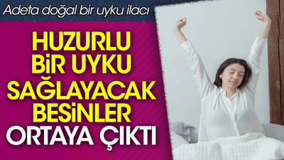 Huzurlu bir uyku sağlayacak besinler ortaya çıktı. Adeta doğal bir uyku ilacı