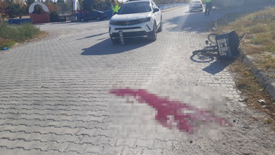 Cipin çarptığı bisiklet sürücüsü hayatını kaybetti