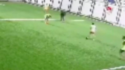 Rize'de halı sahaya mermi isabet etti