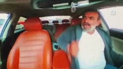 Taksicinin vurulma anı araç kamerasında