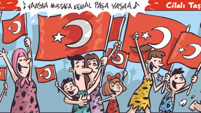 100. yılın unutulmayacak karikatürü. Yunan işbirlikçilerini çizdi