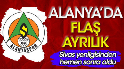 Alanyaspor'da flaş ayrılık. Sivas mağlubiyetinden hemen sonra oldu