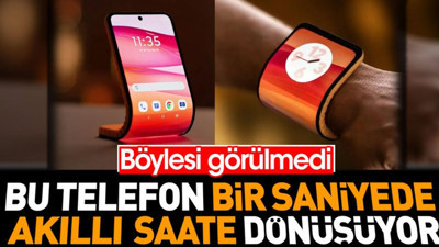 Bu telefon bir saniyede akıllı saate dönüşüyor. Böylesi görülmedi