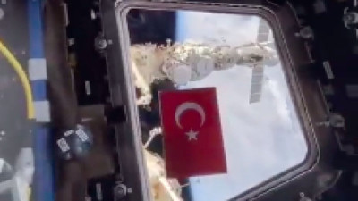 Cumhuriyetimizin 100. yılını uzaydan kutladı