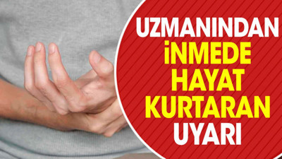 Uzmanından inmede hayat kurtaran uyarı