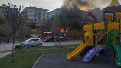 Ankara’da gecekondu yangını