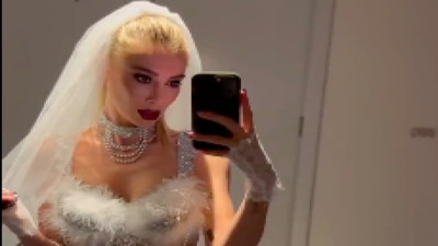 Şeyma Subaşı'nın Cadılar Bayramı'nda gelin olması gündem oldu