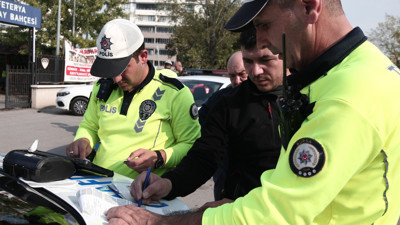 Sürücü adayı ehliyetini alamadan ceza yedi