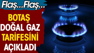 BOTAŞ doğal gaz tarifesini açıkladı