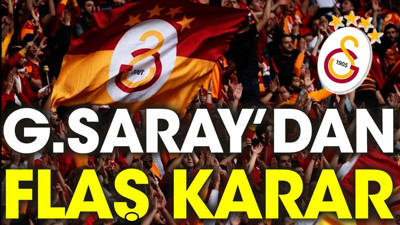 Galatasaray'dan flaş karar (02 Kasım 2023)