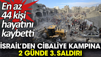 İsrail'den Cibaliye kampına 2 günde 3. saldırı