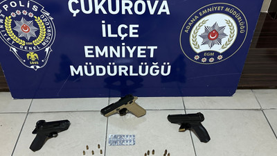 Adana’da silah, etil alkol ve kaçak alkol ele geçirildi