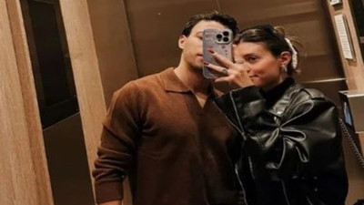 Yalı Çapkını'nın Pelin'i gizemli sevgilisiyle pozunu paylaştı