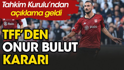 TFF'den Onur Bulut kararı. Tahkim Kurulu'ndan açıklama geldi (04 Kasım 2023)
