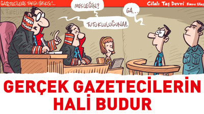 Gazetecilerin halini çizdi. Emre Ulaş mizahın babasını yaptı