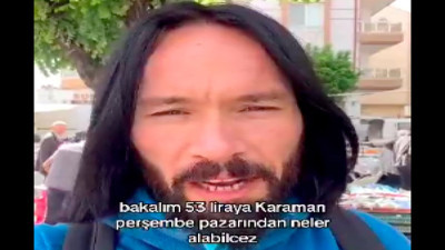 Karamanlı Jonh Wick'ten pazar alışverişi videosu