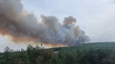 Çanakkale'de orman yangını (04 Kasım 2023)